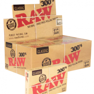 PAPEL 1 1/4 BLOCK 300 HOJAS RAW 20 UDS