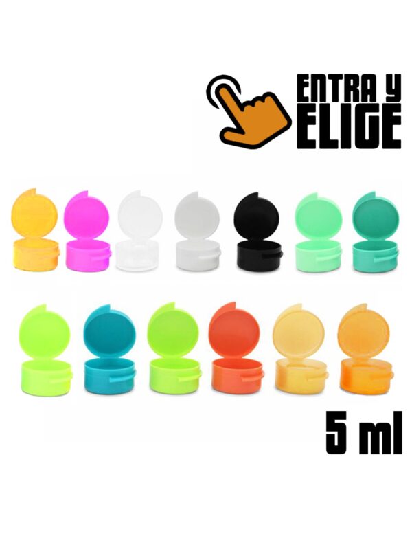 BOTE 5ML CON TAPA 500 UNIDADES