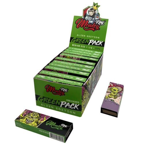 PACK 1 1/4  MONKEY ”GREEN ALIEN”