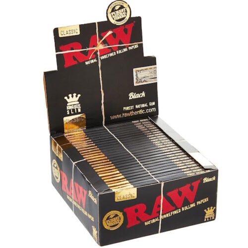 PAPEL RAW KING SIZE BLACK