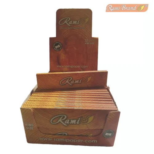 DIsplay de Papel de fumar marrón King Size. RAMI