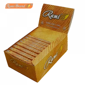 Papel de fumar marrón King Size + Tips. RAMI