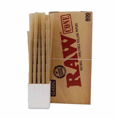 CAJA CONOS RAW KING SIZE