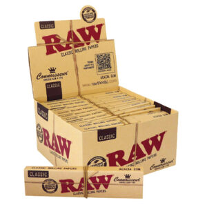 Papel de Fumar RAW Connoisseur + Filter Tips – Display 24 Libritos