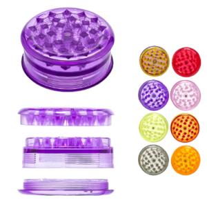 GRINDERS ACRÍLICOS DIAMETRO 60 mm COLORES SURTIDOS (40 Uds)