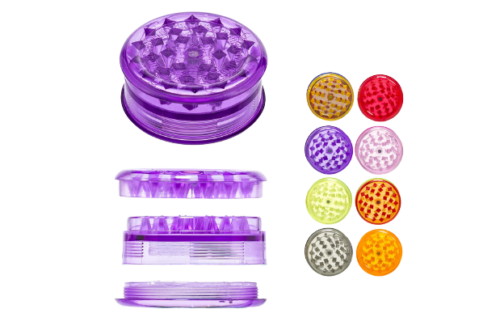 GRINDERS ACRÍLICOS DIAMETRO 60 mm COLORES SURTIDOS (40 Uds)