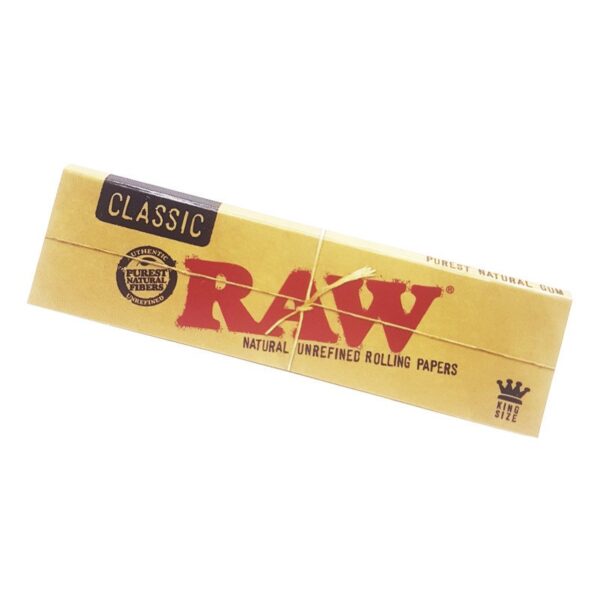 Papel RAW King Size Slim – Display de 50 Librillos | Papel de Liar Natural