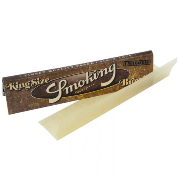 Smoking King Size Brown – Papel King size Slim Natural (33 papeles | 50 libritos/display)