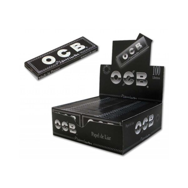 OCB Premium 1 1/4 – Papel de Liar 50 Hojas (Display 100 Unidades)