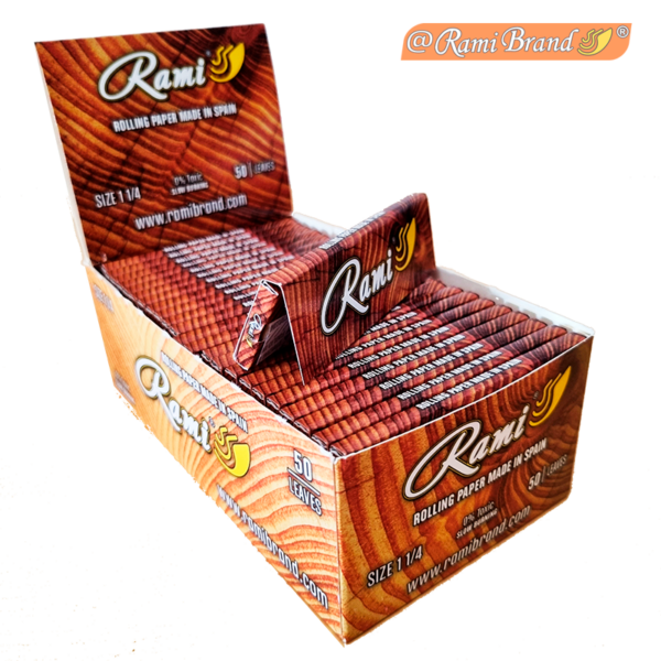 Papel RAMI 1 1/4. Marrón – Caja de 50 libritos x50 Hojas