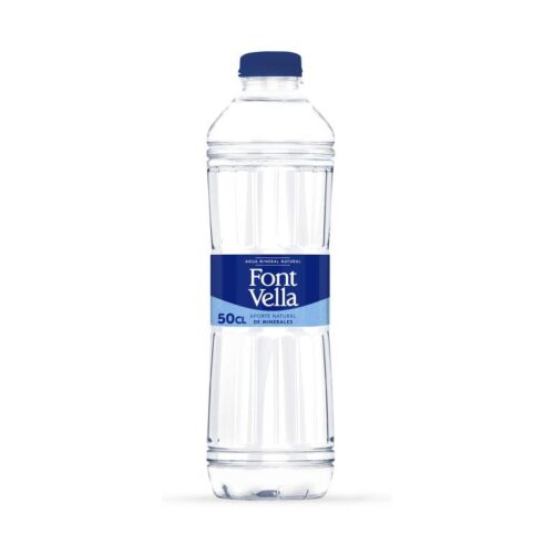 Agua Font Vella 0,50L. Pack 24 unidades.